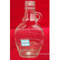 250ml maple syrup flat gourd shaped glass bottle with handle screw cap